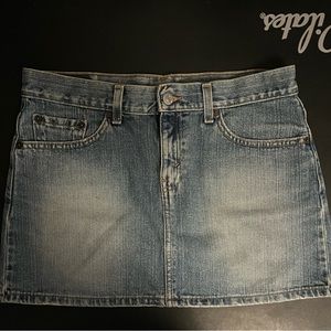 Levi denim mini skirt